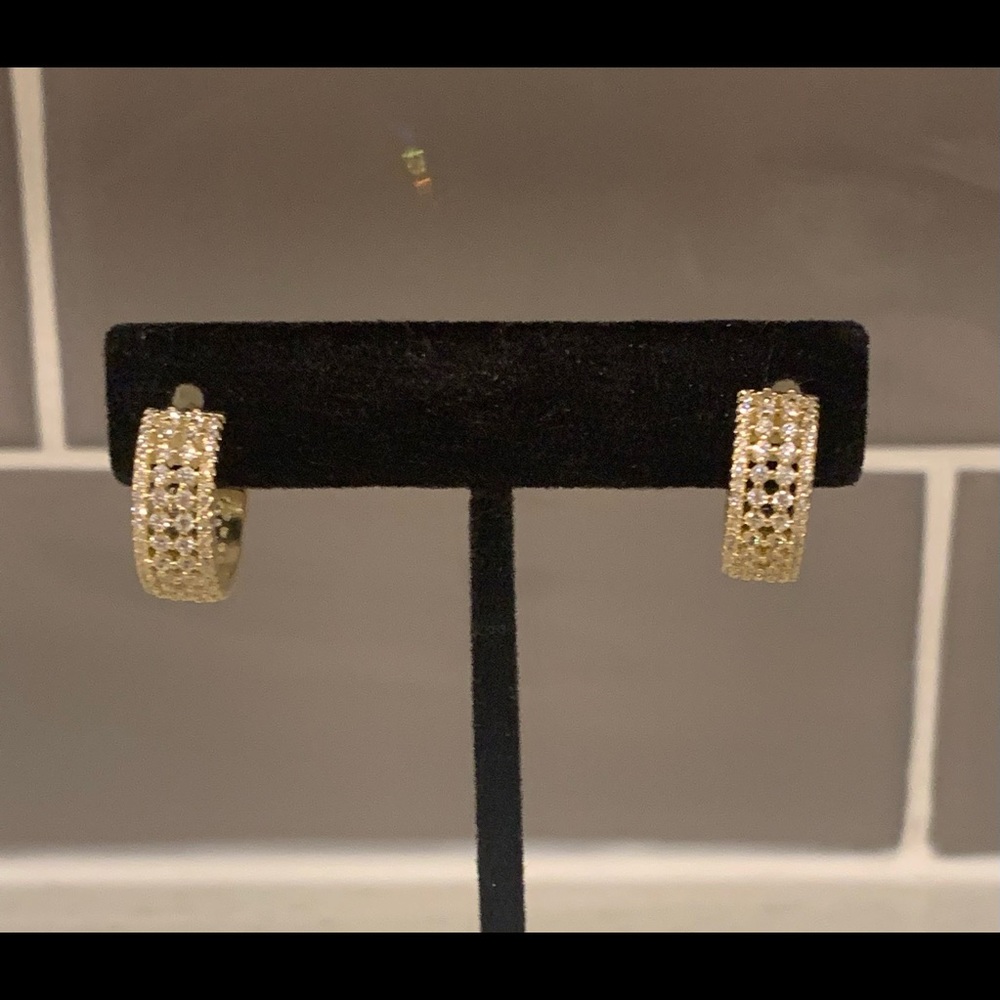 Belk Silverworks Huggie Earrings NWT
